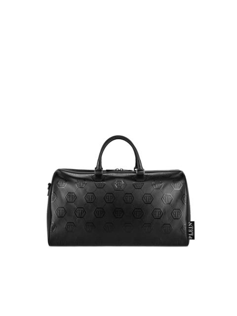 embossed monogram weekend bag