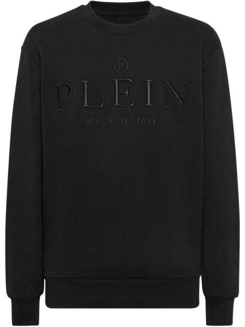 logo-embossed sweatshirt