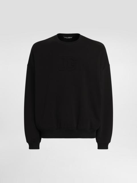 Cotton sweatshirt with logo