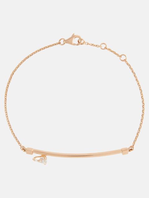 Serti Sur Vide 18kt rose gold bracelet with diamond