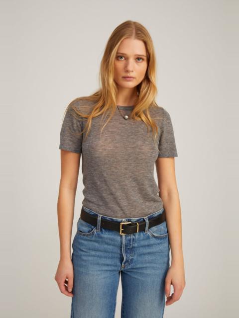 GREY TISSUE CASHMERE CLASSIC TEE