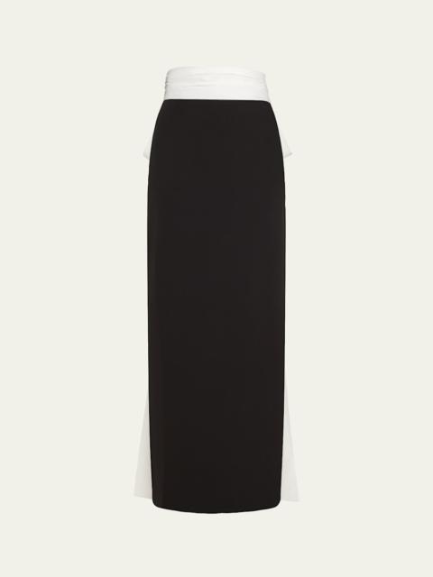 Bow Column Maxi Skirt