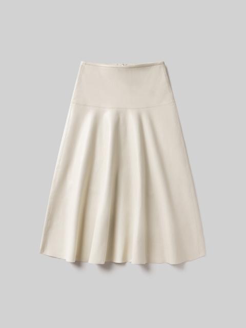 Vita Maxi Leather Skirt
In Chalk Grey