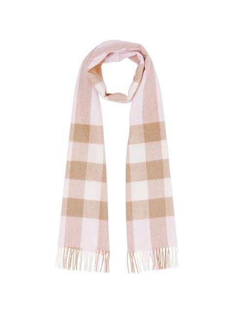 Check Cashmere Scarf
