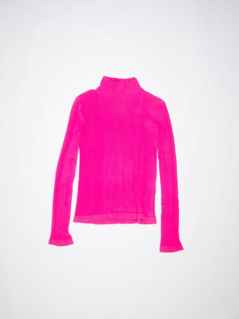 High neck seamless top - Fuchsia pink