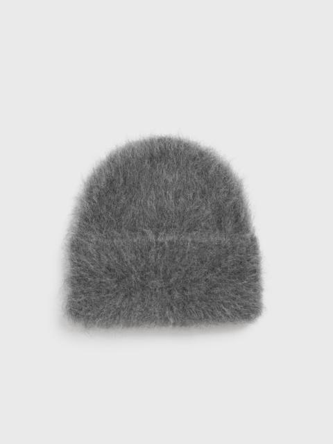 Alpaca knit beanie dark grey melange