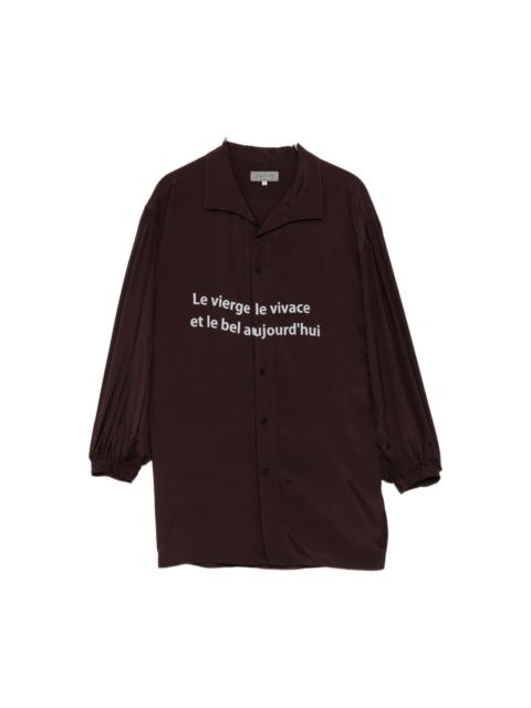 SLOGAN-PRINT SHIRT