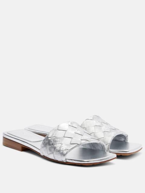 Parco Intrecciato leather mules