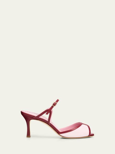 70mm Versa Leather Mule Sandals