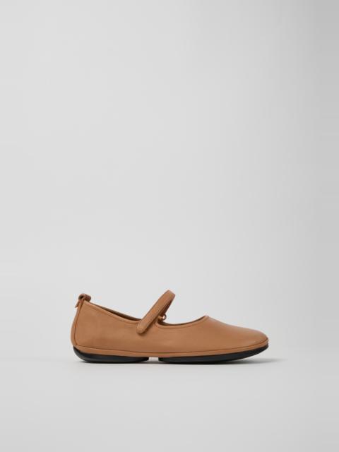 Nude Leather Women's Shoe.