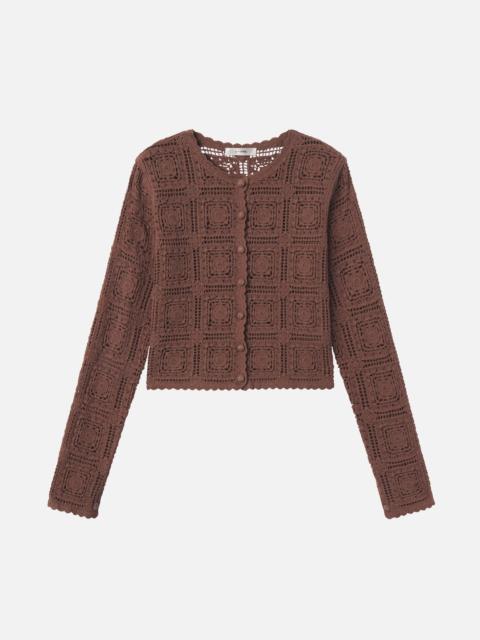 The Crochet Cardi in Caramel