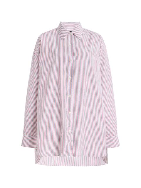 Yorke Oversized Cotton Shirt stripe