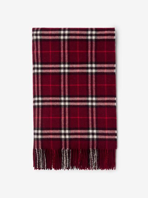Check Cashmere Blanket