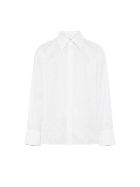 MOONOGRAM JACQUARD POPLIN LS SHIRT