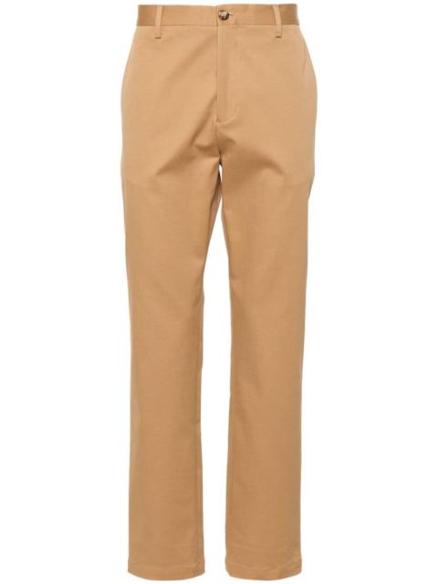 slim-cut trousers