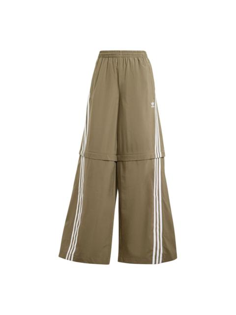 (WMNS) adidas Adilenium Season 2 Oversized Zip-Off Track Pants 'Olive Strata' JM9255
