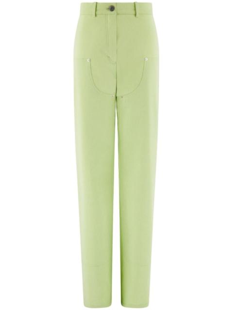 high-waisted carpenter trousers