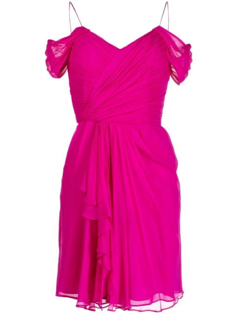 Sandrelli silk georgette minidress