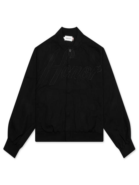 NYLON BOMBER JACKET - BLACK