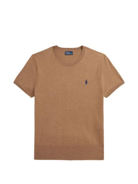 logo-embroidered T-shirt