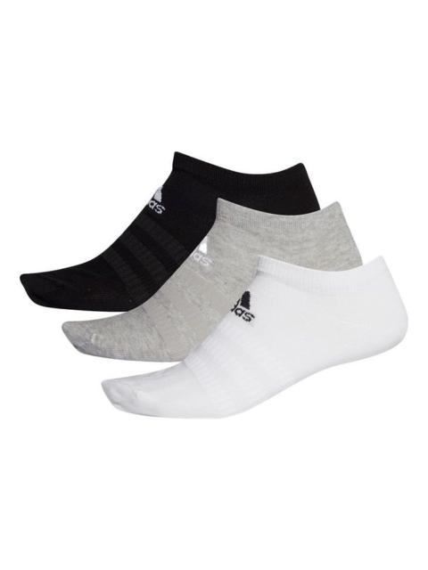 adidas Light Low 3pp Sports Training Socks White/Grey/Black DZ9400