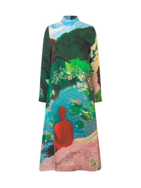 LONG SLEEVE MIDI DRESS SUMMER HOUSE