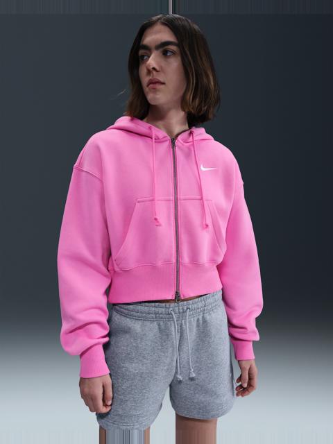 Nike Sportswear Phoenix Fleece Women's Loose Full-Zip Cropped Hoodie