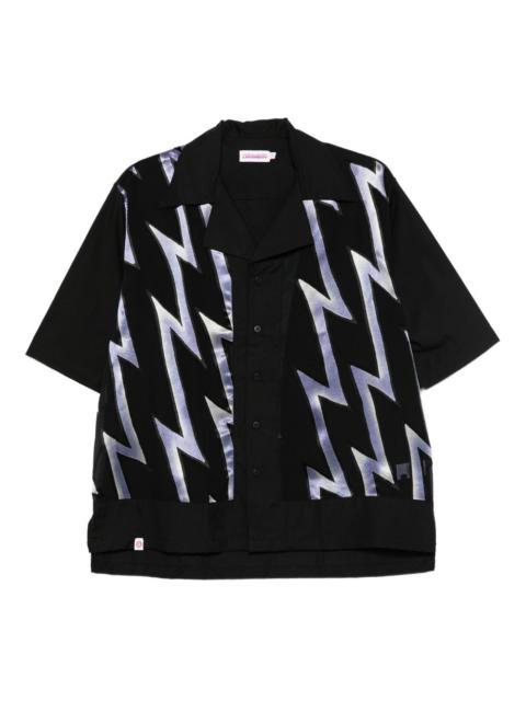 lightning-print shirt