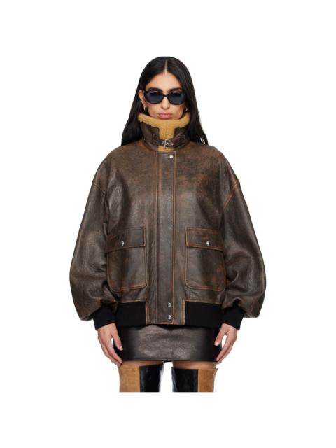 Brown Sandor Leather Jacket