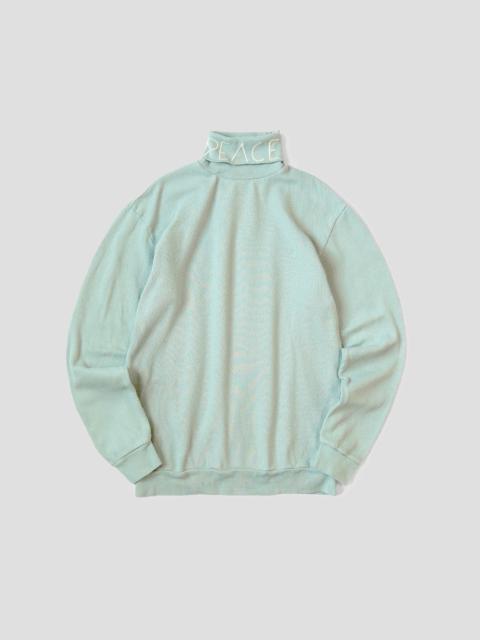 WAFFLE JERSEY TURTLE NECK L/S T-SHIRTS (PEACE)