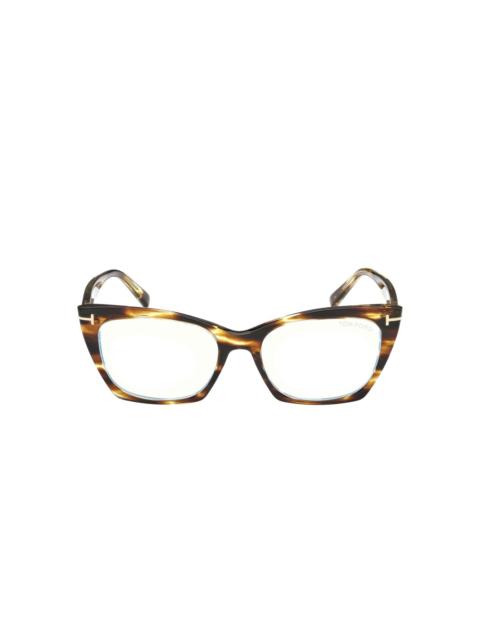 cat-eye tortoiseshell glasses