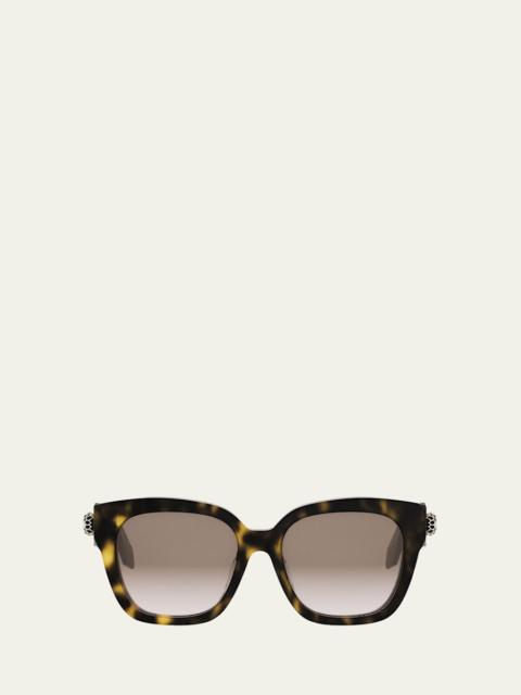 Serpenti Forever 55mm Butterfly Acetate Sunglasses