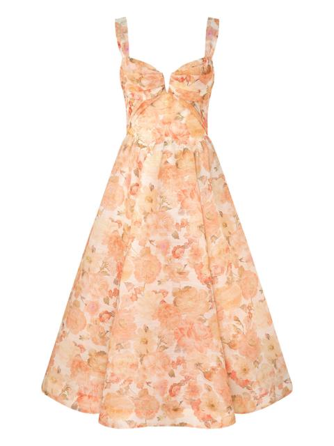 REBELLION DRAPE MIDI DRESS