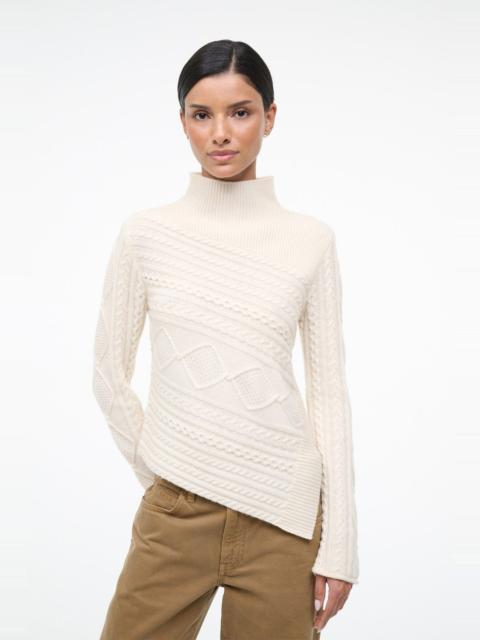STAUD SIDNEY SWEATER IVORY