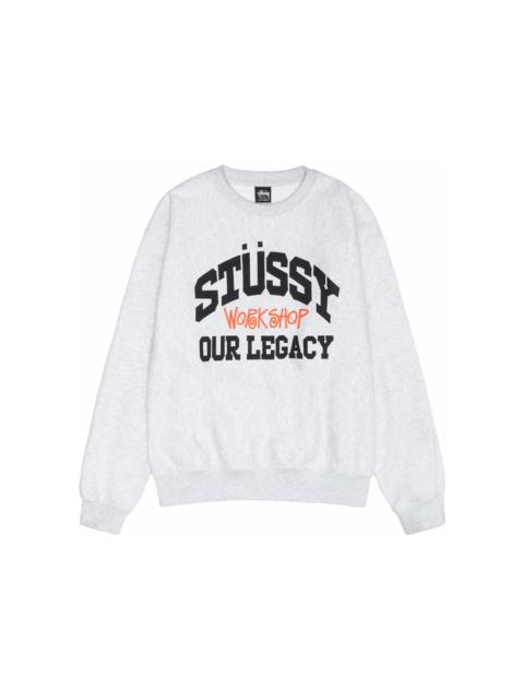 Stussy x Our Legacy Ol Collegiate Crewneck Ash Heather