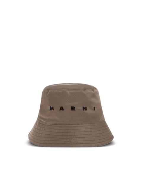 logo-embroidered bucket hat