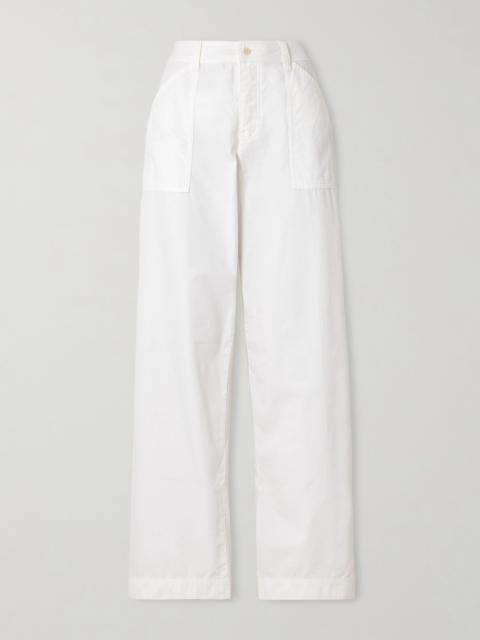 Cotton Straight-leg Pants