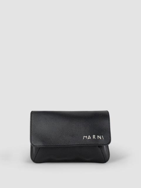 Clutch with shoulder strap
