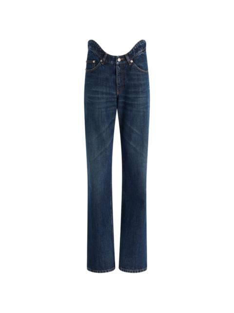 The Curved bootcut denim jeans