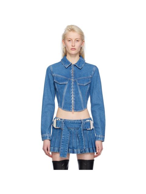 Blue Corset Denim Jacket