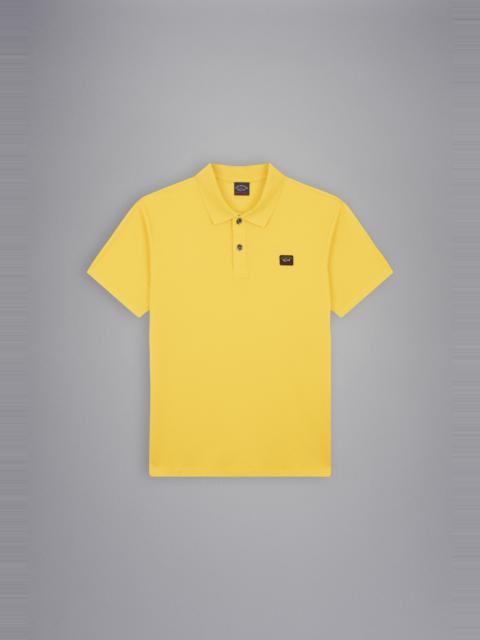 COTTON PIQUÉ POLO SHIRT WITH ICONIC BADGE