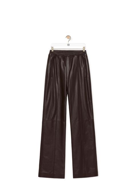 Tracksuit trousers in nappa lambskin