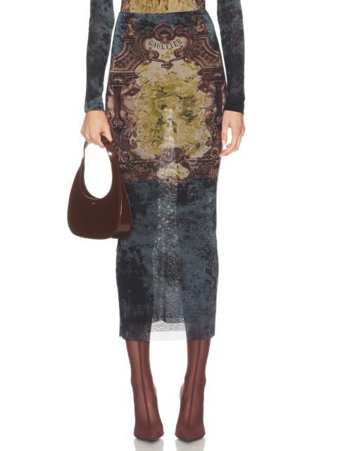 Medaillon Printed Long Skirt
