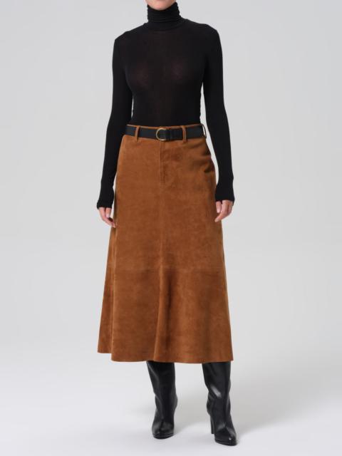 Cassia Suede Skirt
In Toasted Caramel