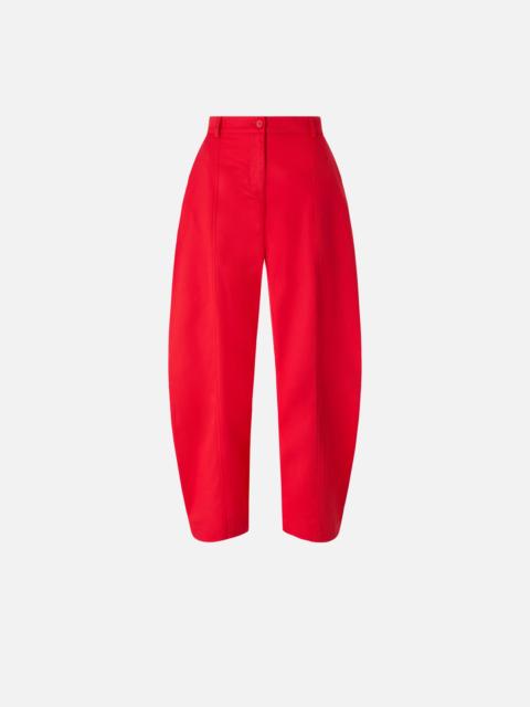 BARREL-FIT TROUSERS IN STRETCH COTTON