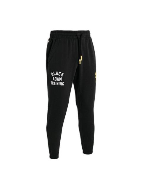 Under Armour Project Rock Black Adam Rival Fleece Pants 'Black Yellow' 1377750-001