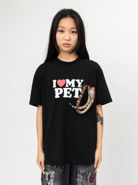 BLACK DOUBLET I Love My Pet Oversized T-shirt
