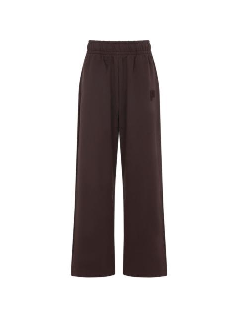 elasticated embroidered track pants