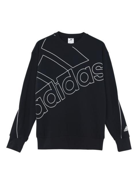 adidas Giant Logo Sweatshirt (Gender Natural) Men's Black GK9374