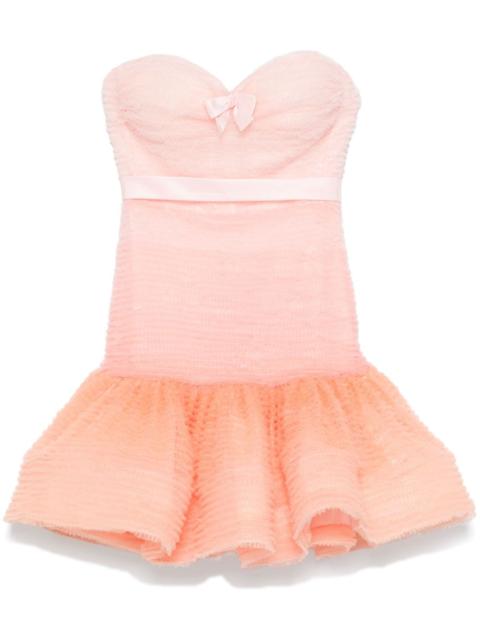 degradé tulle mini dress